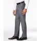  Men’s Stretch Performance Solid Slim-Fit Pants, Gray, 32x34