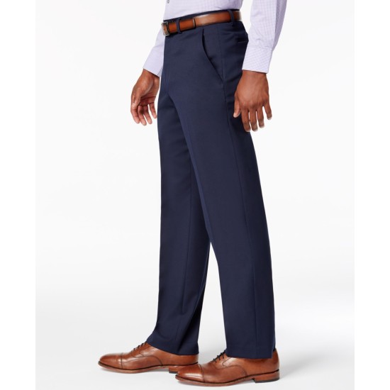  Men’s Stretch Performance Solid Slim-Fit Pants, Navy Solid, 32X30