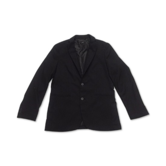  Men’s Textured Sport Coat (Black, Large)