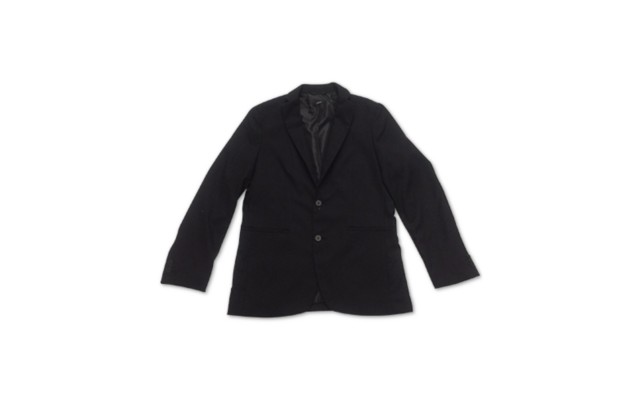  Men’s Textured Sport Coat (Black, Large)