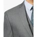  Mens Traveler Woven Notch Lapel Two-Button Suit Jacket, Gray, 46 L