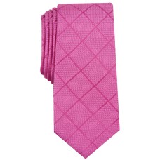 Alfani Men’s Windowpane Tie (Pink)