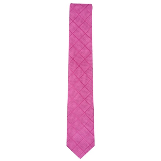  Men’s Windowpane Tie (Pink)