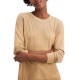  Metallic-Detail Vented-Hem Sweater, in Regular & Petite, Brown, X-Large