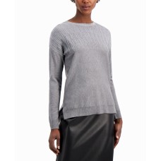 Alfani Metallic-Detail Vented-Hem Sweater, in Regular & Petite