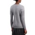  Metallic-Detail Vented-Hem Sweater, in Regular & Petite, Gray, Small