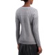  Metallic-Detail Vented-Hem Sweater, in Regular & Petite, Gray, Small