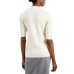  Metallic-Detail Vented-Hem Sweater, in Regular & Petite, White, Small