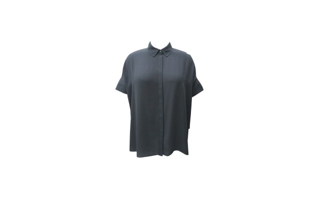  Pleated-Back Tunic (Urban Olive, Large)