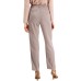  Pleated Slim-Fit Pants (Beige), Beige, 10