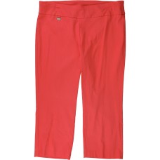 Alfani Plus Size Coral Tummy Control Pull On Stretchy Capri Pants