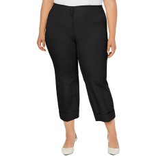 Alfani Plus Size Cuffed Ankle Pants (16W – Black)