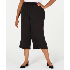 Alfani Plus Size Washed Satin Culottes
