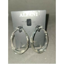 Alfani Silver Tone, RHD Wide Hoop Earrings
