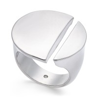 Alfani Silver-Tone Split Circle Ring