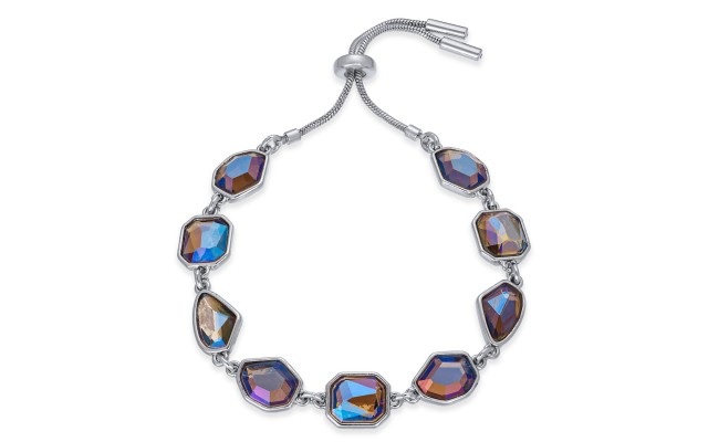  Stone Bolo Bracelet (Silver)