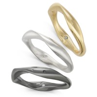 Alfani Tri-Tone 3-Pc. Set Pave Stack Rings, Gold/Slver/Black