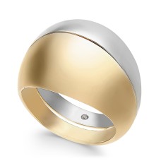 Alfani Two-Tone Wide Ring (Silver/Gold)