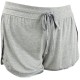  Ultra Soft Satin-Trim Pajama Shorts, Heather Grey, 3X-Large