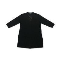 Alfani Wavy-Stitch Open-Front Cardigan (Black, Large)
