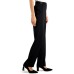  Women Jacquard-Print Straight-Leg Pants, Black, 12