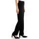  Women Jacquard-Print Straight-Leg Pants, Black, 12