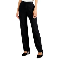 Alfani Women Jacquard-Print Straight-Leg Pants