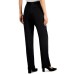  Women Jacquard-Print Straight-Leg Pants, Black, 14
