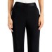  Women Jacquard-Print Straight-Leg Pants, Black, 14