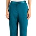  Women Jacquard-Print Straight-Leg Pants, Teal, 10