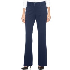 Alfani Women’s Curvy-Fit Slimming Bootcut Pants, Regular, Short, & Long Lengths (Navy, 4S)
