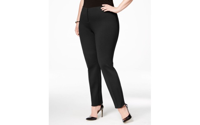  Womens Plus Mid-Rise Comfort Waist Skinny Pants