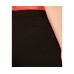  Womens Plus Pleated Hem Comfort Waist Ankle Pants, Black, 28W