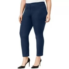 Alfani Women’s Plus Size Cropped Pants Navy Size 18W