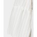  Women’s Plus Size Striped Tiered-Sleeve Top White Size  3X