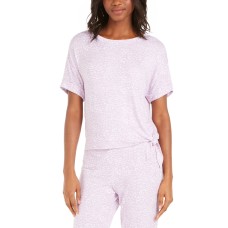 Alfani Women’s Side-Tie Pajama T-Shirt (Purple, Small)