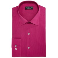 AlfaTech by Alfani Men's Bedford Cord Classic/Regular Fit Dress Shirt, Pink