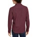  Men’s Matt Regular-Fit Brushed Twill Shirt (Red, 2XL)
