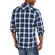  Men’s Plaid Plus Flannel Shirt (Navy, XL)
