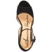  Reeta Block-Heel Platform Sandals  Microsuede, Black, 10.5 M