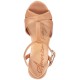  Womens Jamie Open Toe Casual Platform Sandals ,Medium Brown, Medium Brown, 11 M