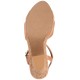  Womens Jamie Open Toe Casual Platform Sandals ,Medium Brown, Medium Brown, 11 M