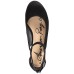  Womens Miley Closed Toe Casual Platform Sandals, Black, 5 M