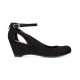  Womens Miley Closed Toe Casual Platform Sandals, Black, 7.5 M