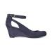  Womens Miley Closed Toe Casual Platform Sandals, Navy, 6 M