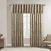 Andora Embroidered Rod Pocket Valance , Tree Small Faux Silk Valances for Window (Beige, 50X18″)