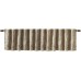 Andora Embroidered Rod Pocket Valance , Tree Small Faux Silk Valances for Window (Beige, 50X18″)