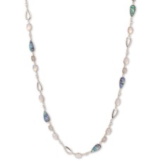 Anne Klein Crystal & Stone Strand Necklace (Gold)