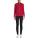  Jeweled Zipper Sweater (Red, X-Large)