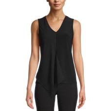 Anne Klein Overlay Tank Top (Black)